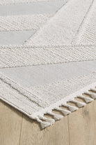 Empera-Ibiza Coral Geometrik Toz Vermeyen İSkandinav Desen Saçaklı Halı-2-Milagron.com