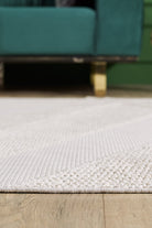 Empera-Ibiza Coral Geometrik Toz Vermeyen İSkandinav Desen Saçaklı Halı-4-Milagron.com