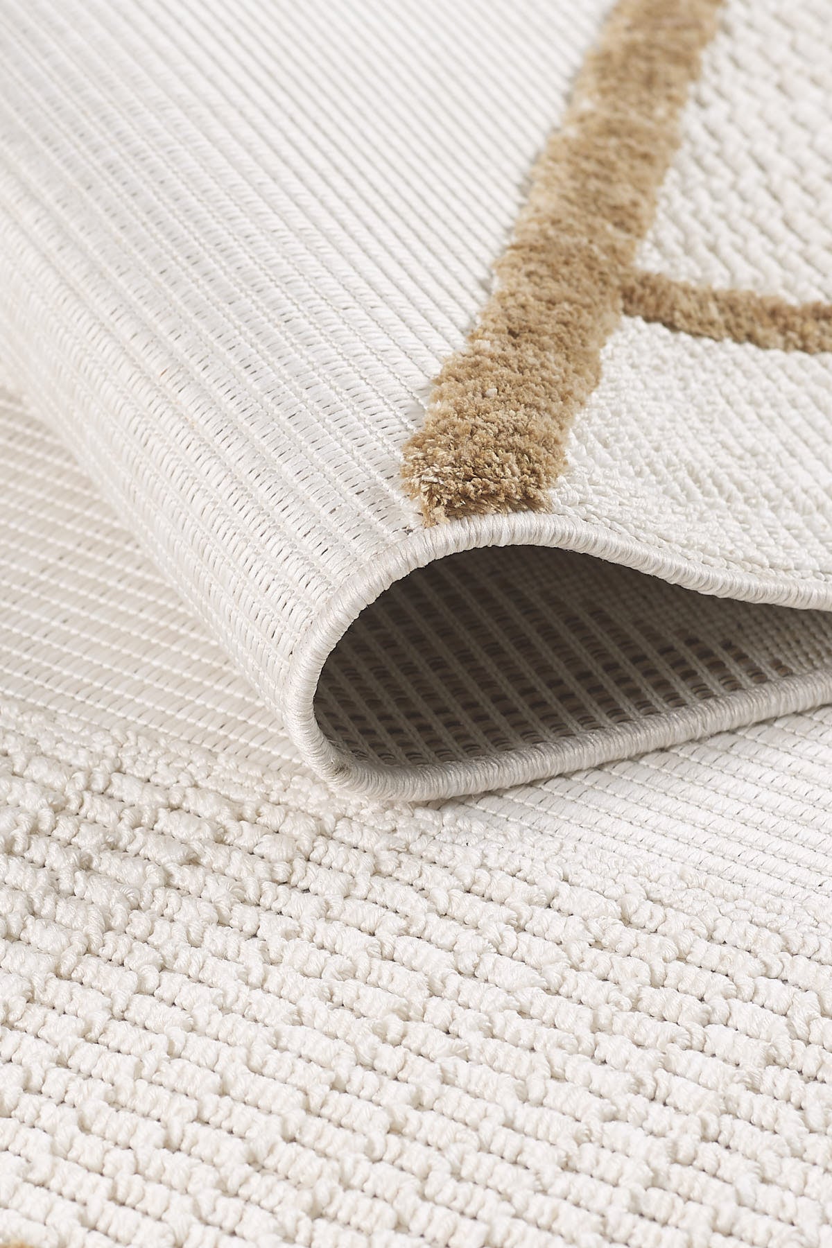 Empera-Ibiza Vella Geometrik Toz Vermeyen İSkandinav Desen Saçaklı Halı-3-Milagron.com