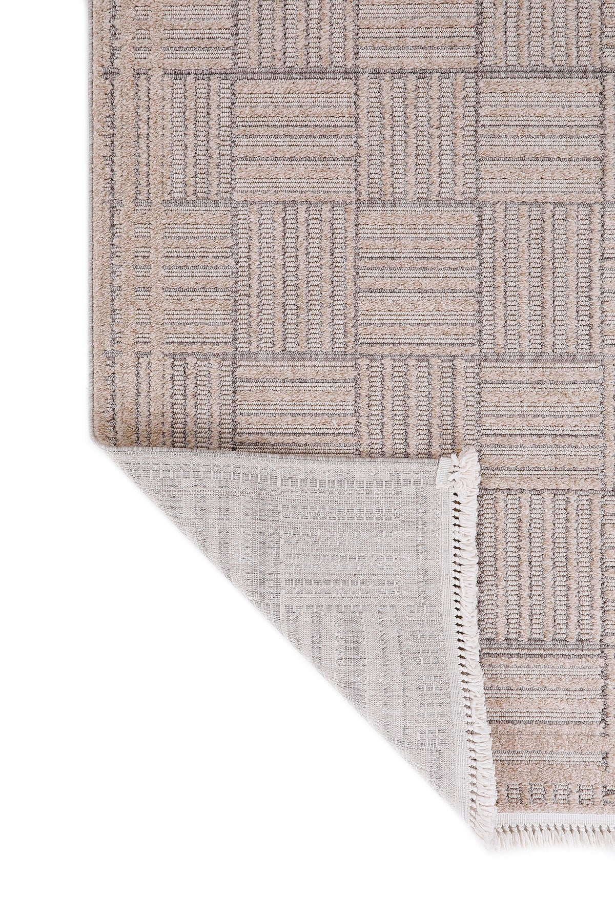 Empera-Indiana Stripe Takma Saçaklı Modern Salon Halısı-4-Milagron.com