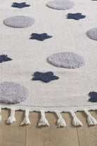 Empera-Kids Galaxy Daire Yuvarlak Takma Saçaklı Çocuk Halısı-3-Milagron.com