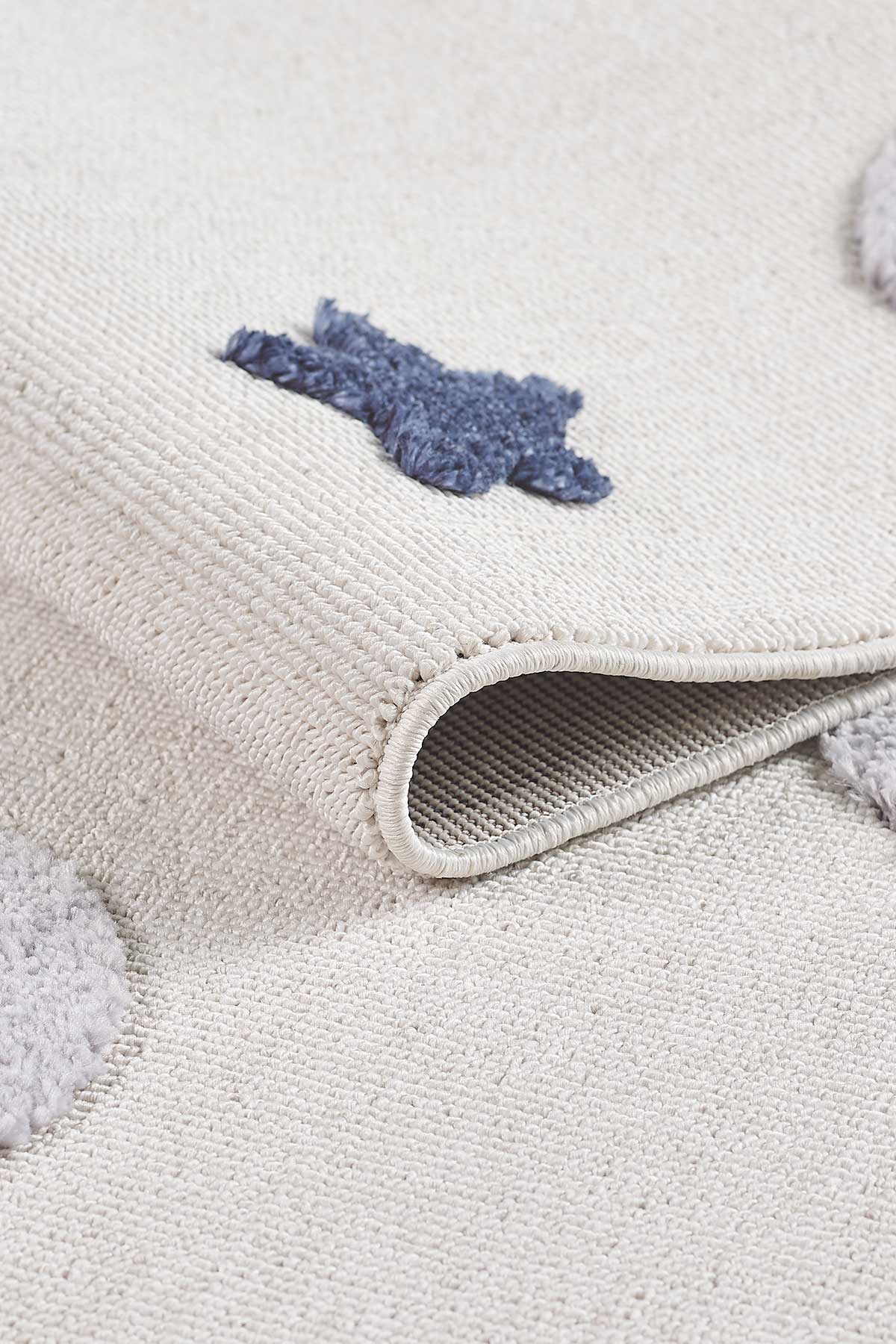 Empera-Kids Galaxy Yıldızlı Galaksi Takma Saçaklı Çocuk Halısı-3-Milagron.com