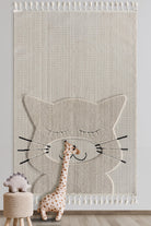 Empera-Kids Kitty Kedi Figürlü Çocuk Odası Halısı-2-Milagron.com