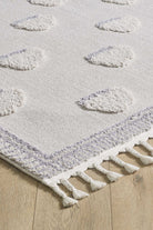 Empera-Kids White Cloud Bulut Desenli Çocuk Takma Saçaklı Çocuk Halısı-2-Milagron.com