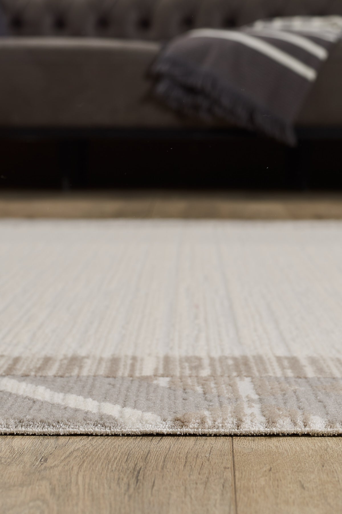 Empera-Nera Sandstone Takma Saçaklı Modern Salon Halısı-4-Milagron.com