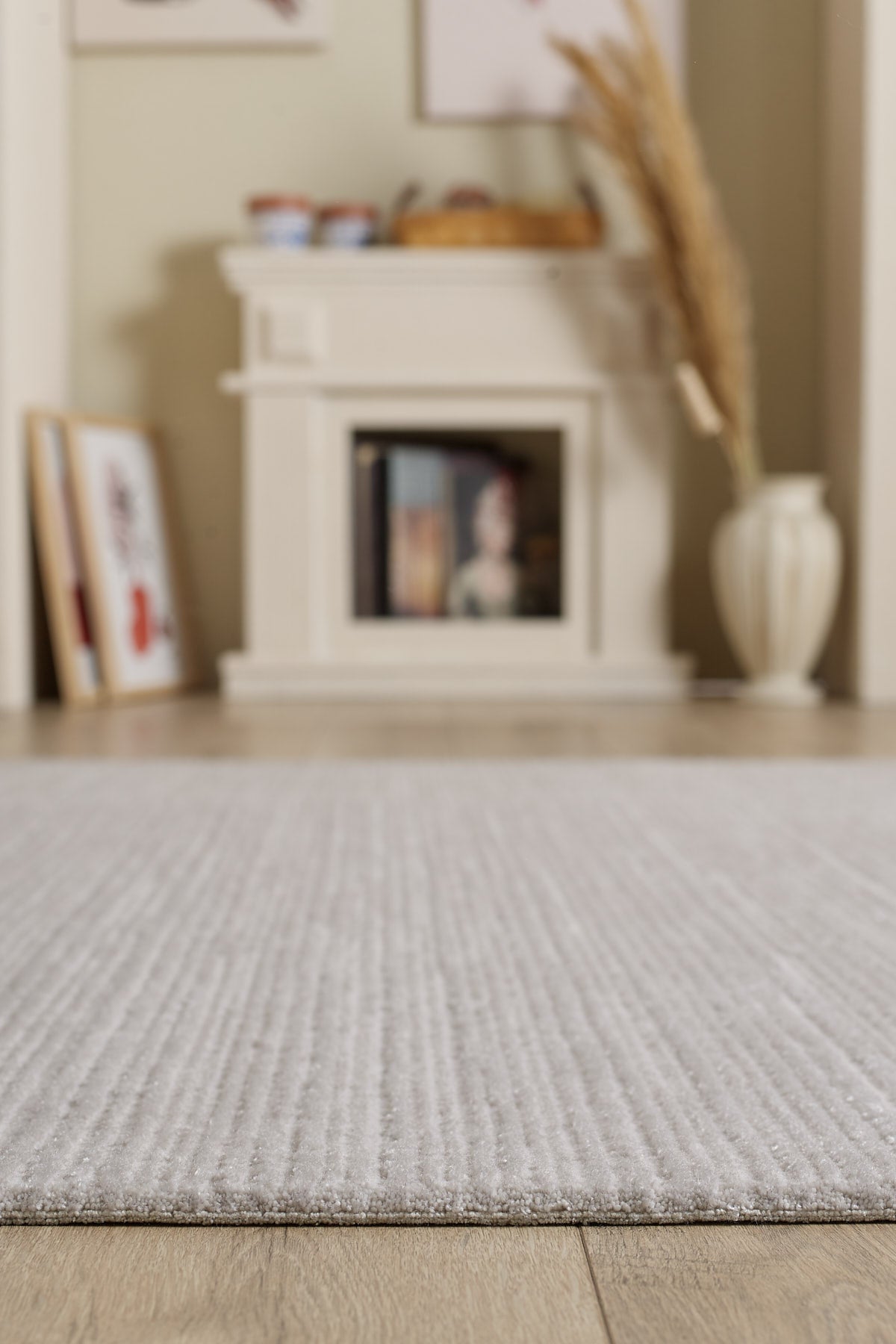 Empera-Nera Silver Takma Saçaklı Modern Salon Halısı-4-Milagron.com