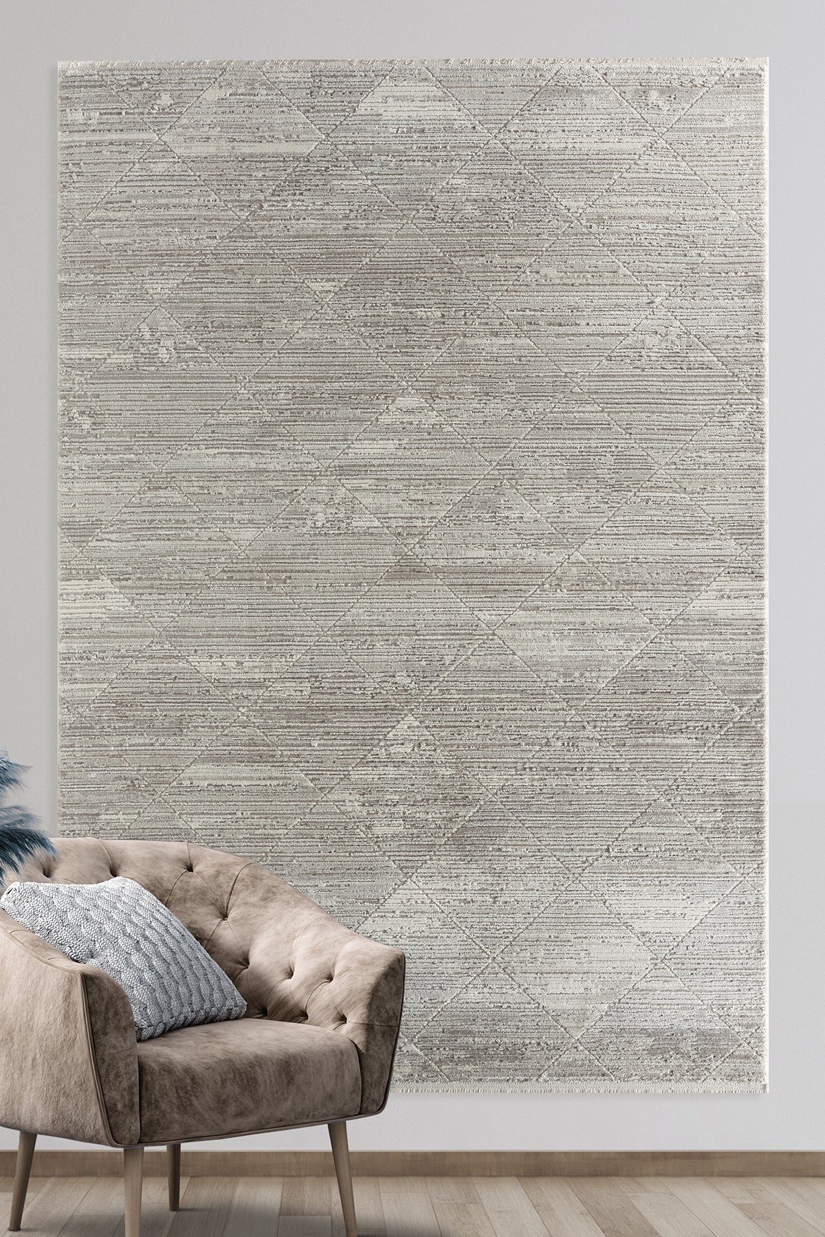 Empera-Pena Cinder Modern Desenli Kolay Temizlenebilir Akrilik Halı-2-Milagron.com