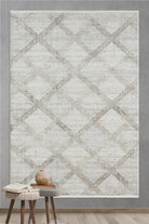 Empera-Pena İMpala Modern Saçaklı Geometrik Desenli Halı-2-Milagron.com