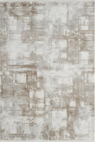 Empera-Pena Papaya Geometrik Desenli Krem Halı-1-Milagron.com