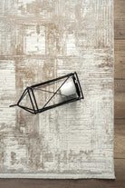 Empera-Pena Papaya Geometrik Desenli Krem Halı-4-Milagron.com