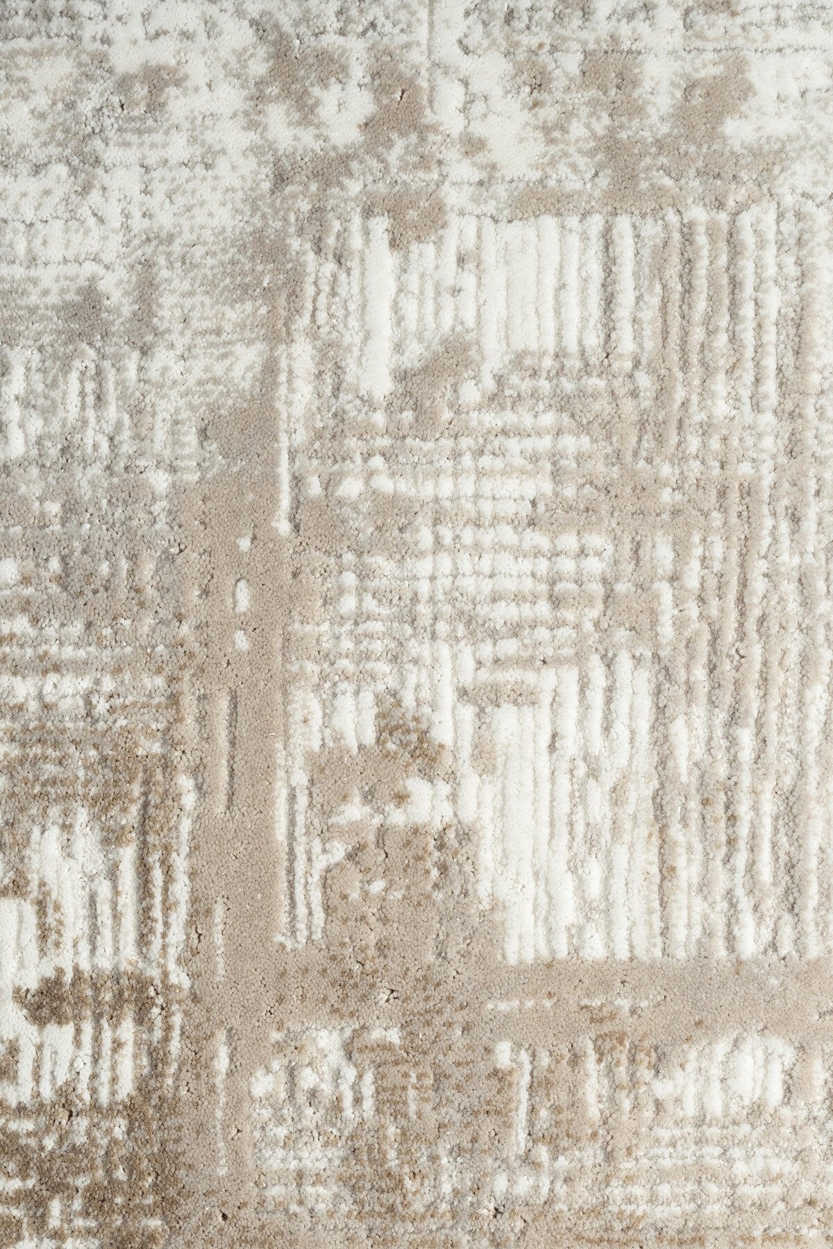 Empera-Pena Papaya Geometrik Desenli Krem Halı-5-Milagron.com