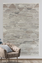 Empera-Pena Valerian Geometrik Desenli Kolay Temizlenebilir Mutfak Halısı-2-Milagron.com