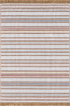 Empera-Qılım Mavi Modern Takma Saçaklı Kilim-1-Milagron.com