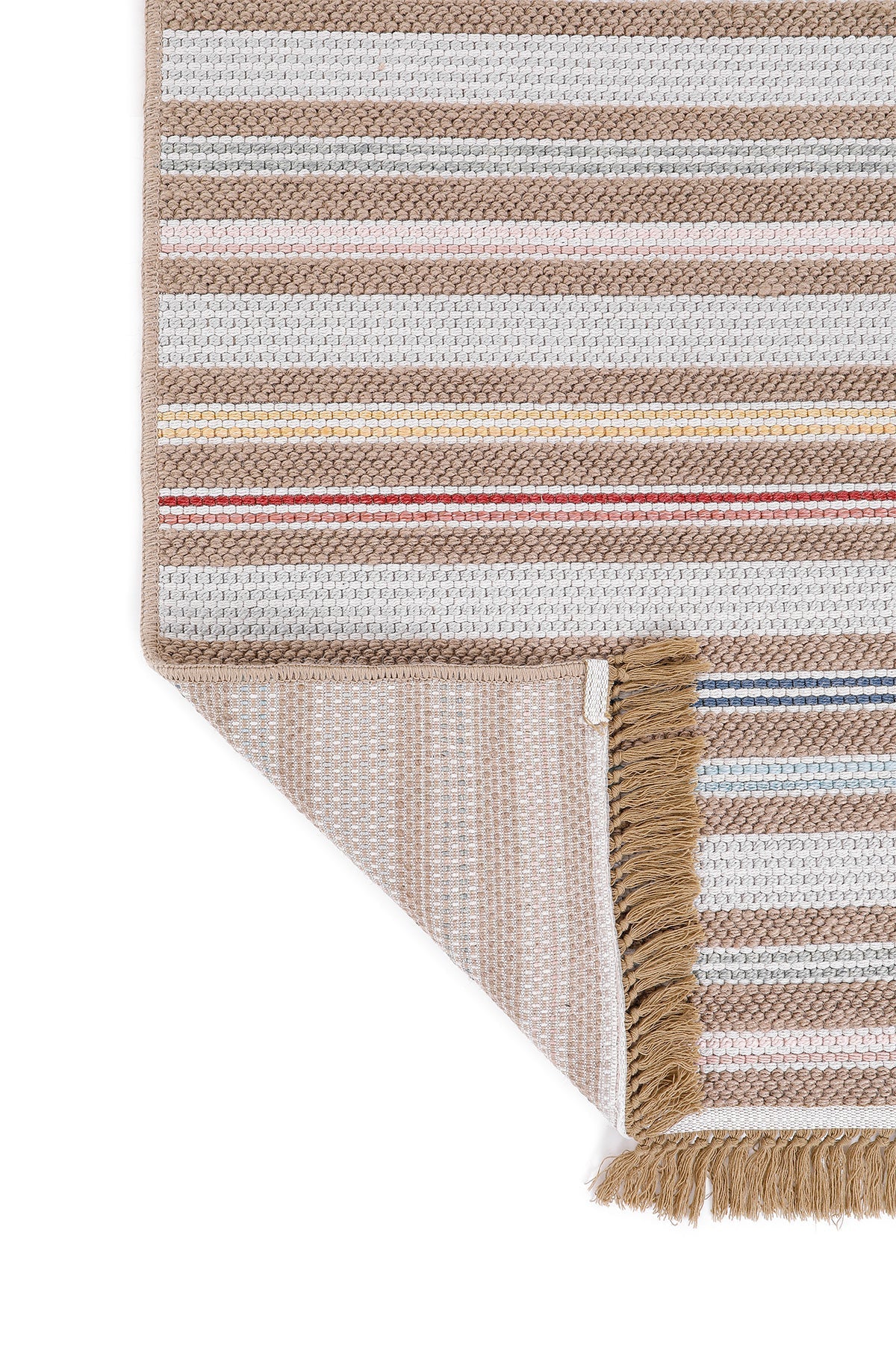 Empera-Qılım Mavi Modern Takma Saçaklı Kilim-3-Milagron.com