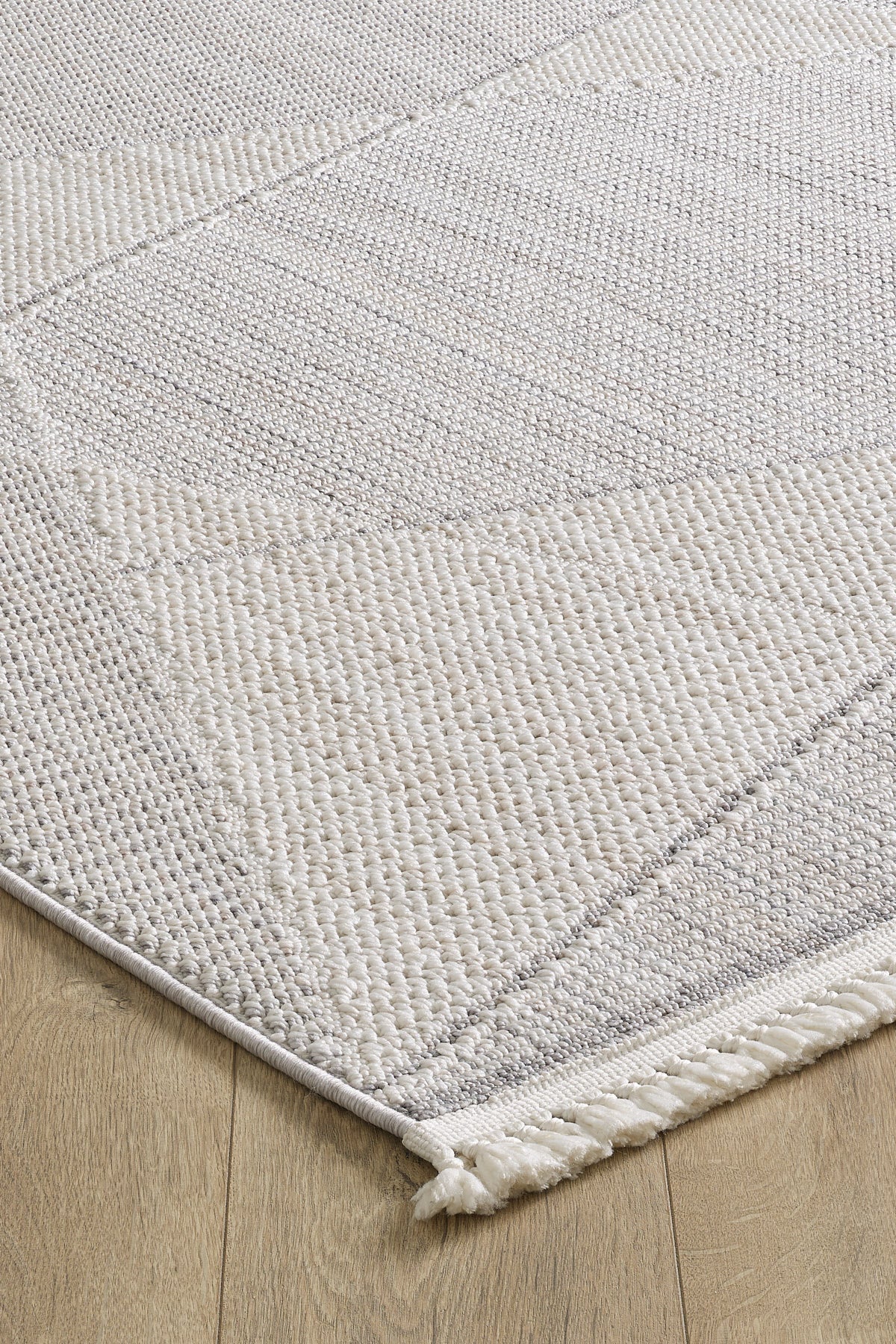 Empera-Serenity Cool Gray Saçaklı Tozumaz Antialerjik Halı-2-Milagron.com