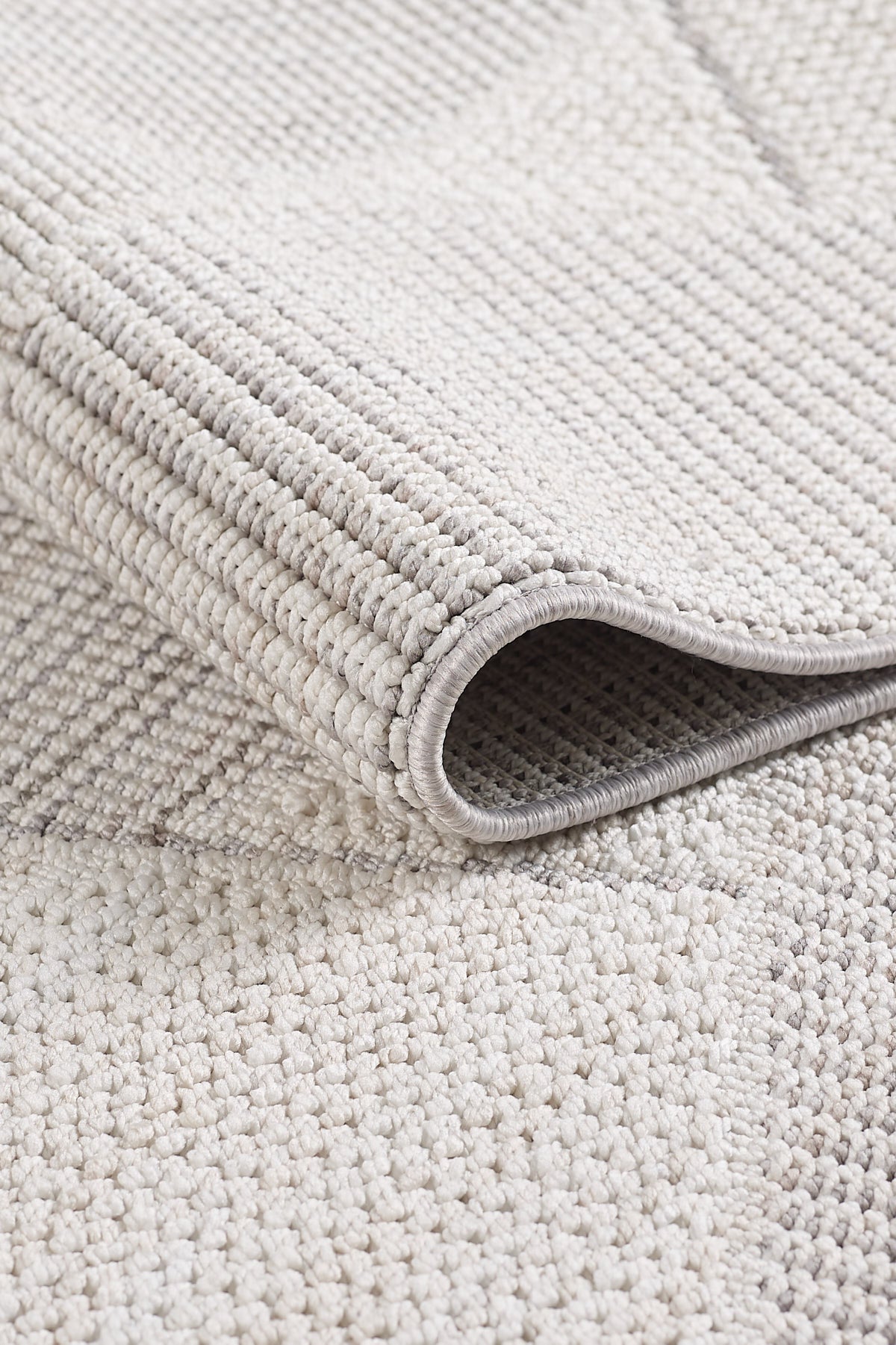 Empera-Serenity Cool Gray Saçaklı Tozumaz Antialerjik Halı-3-Milagron.com