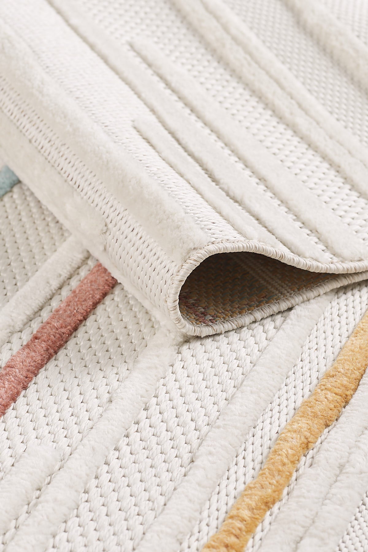 Empera-Shibori Across Kaymaz Tabanlı Antialerjik Bebek Odası Halısı-3-Milagron.com