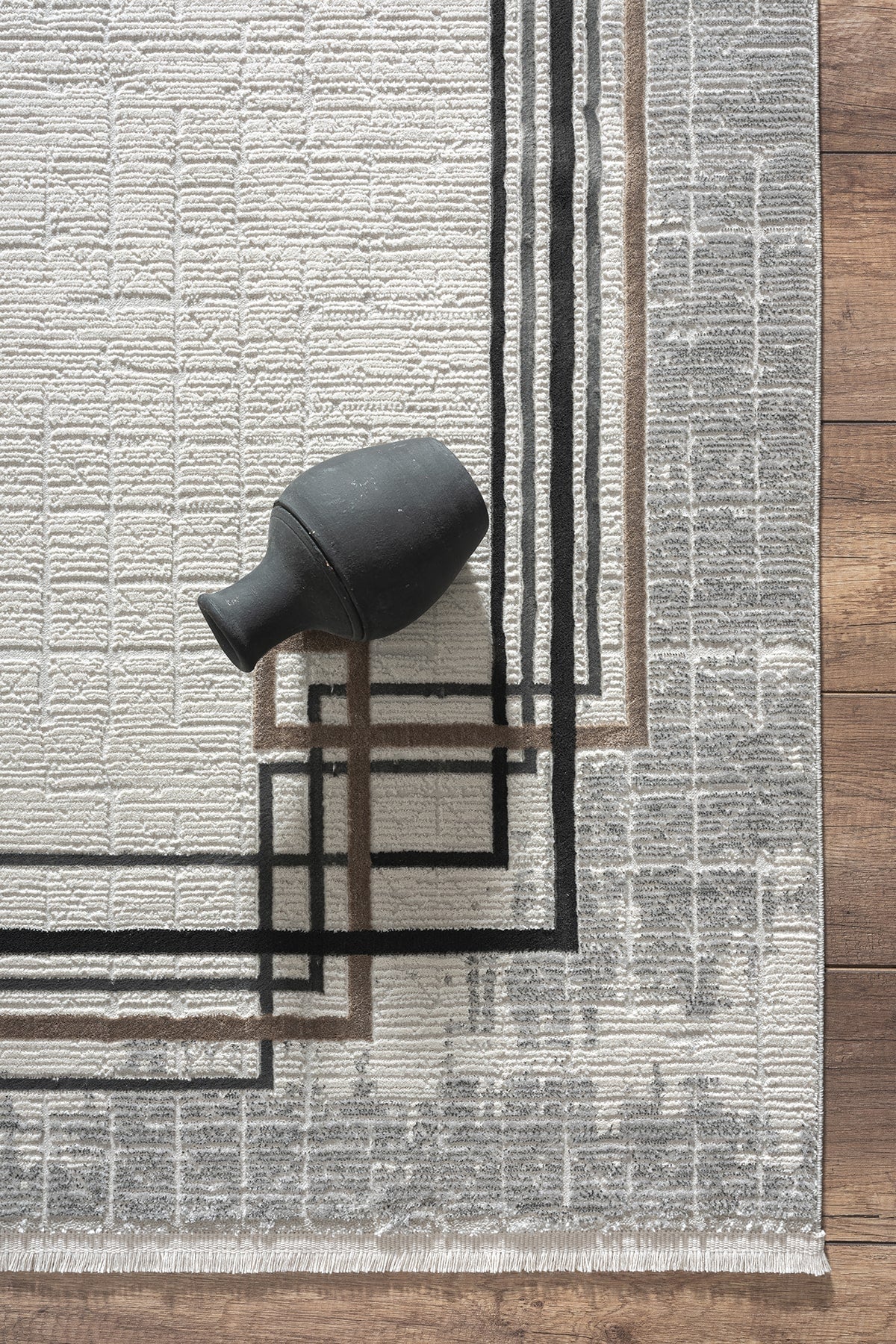 Empera-Terra Amberlight Modern Klasik Çerçeveli Halı-4-Milagron.com