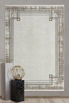 Empera-Terra Boulder Modern Klasik Çerçeveli Halı-2-Milagron.com