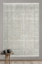 Empera-Terra Lichen Modern Geometrik Oturma Odası Halısı-2-Milagron.com