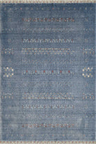 Empera-Violin Marine Etnik Desenli Mavi Saçaklı Salon Halısı-1-Milagron.com