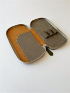 Eng Leather-Deri Koleksiyonu 3'lü Kalem Çantası Tan Olive-Deri Kalem Çantası-3-Milagron.com