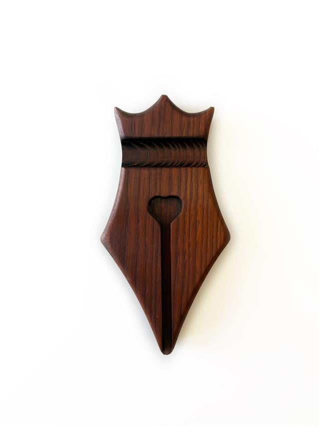 Eng Leather-Eng Leather Ash Gerçek Ahşap Dolma Kalem Pen Rest Kalem Standı-Kalem Standı-1-Milagron.com