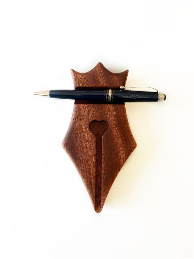 Eng Leather-Eng Leather Ash Gerçek Ahşap Dolma Kalem Pen Rest Kalem Standı-Kalem Standı-2-Milagron.com
