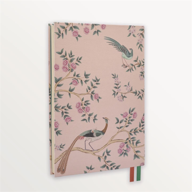 Episode-Episode Peacock Tapestry A5 Flex Linen Notebook-DEFTER-2-Milagron.com