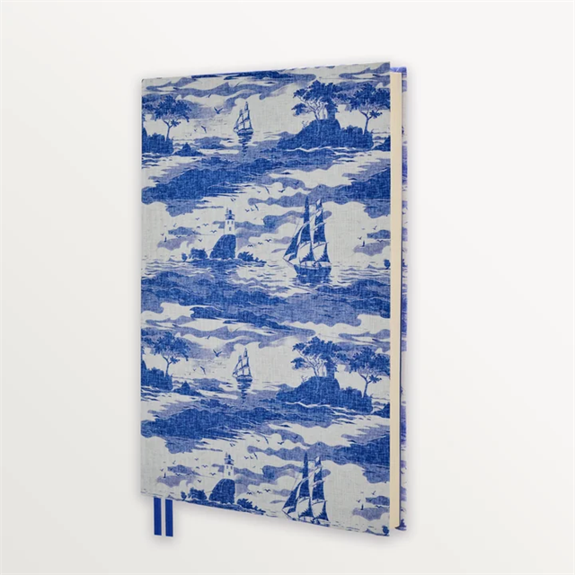 Episode-Episode To The Shore Island Sails A5 Flex Linen Notebook-DEFTER-2-Milagron.com