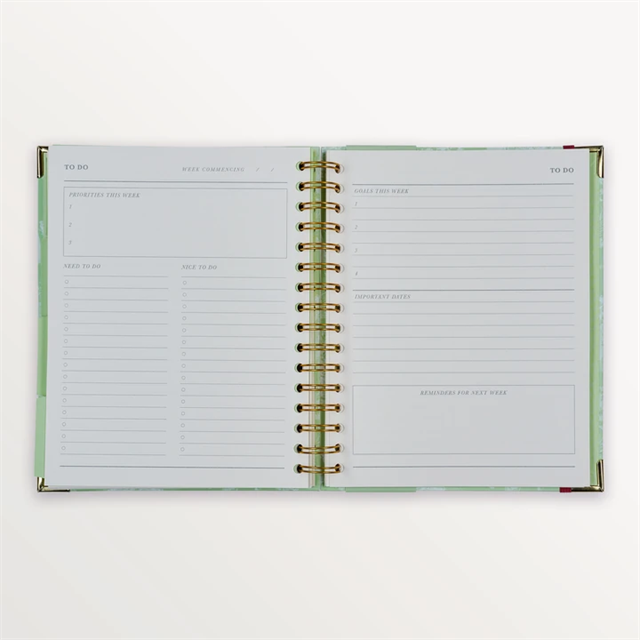 Episode-Episode Toile Moderne Vert Pomme B5 Notebook-DEFTER-3-Milagron.com