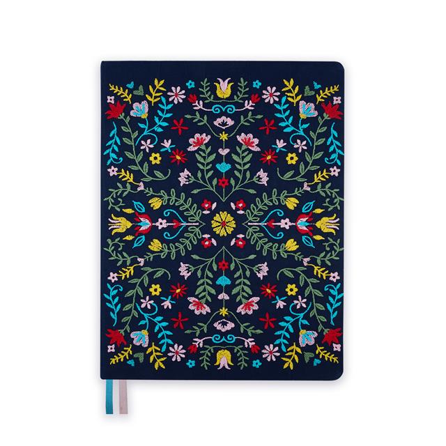 Episode-Episode Navy Folk Embroidered Xl Defter-DEFTER-1-Milagron.com