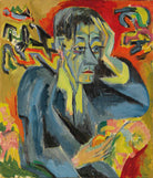 Ernst Ludwig Kirchner - Şair Frank'In Portresi