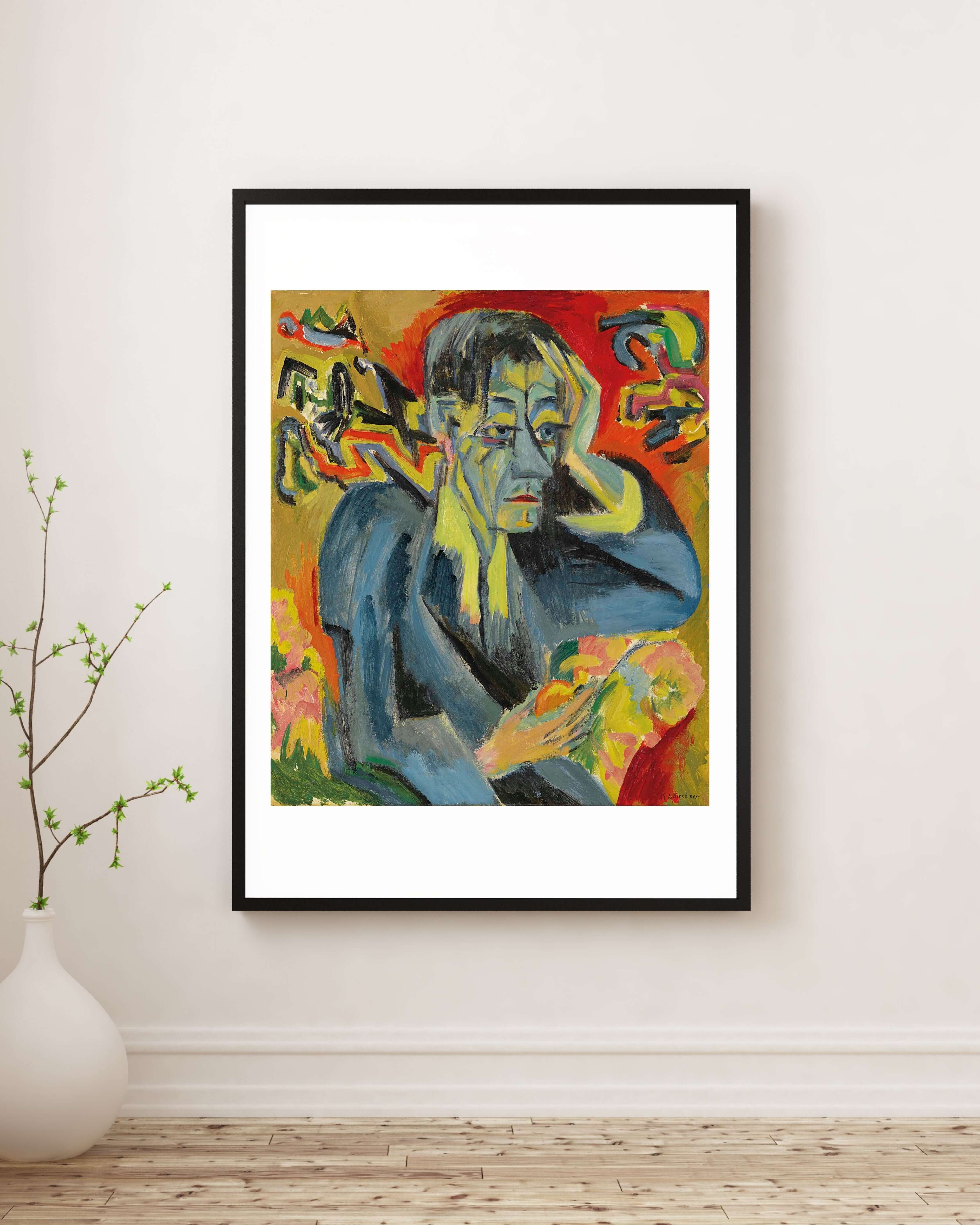 Ernst Ludwig Kirchner - Şair Frank'In Portresi
