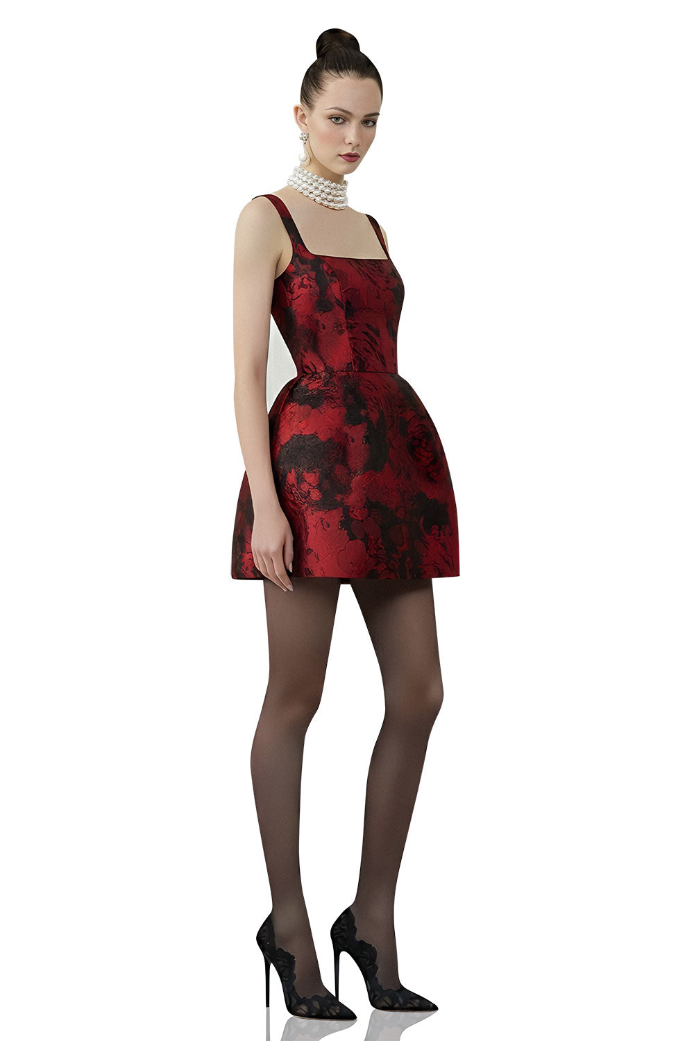 Scarlet Brokar Elbise - 0