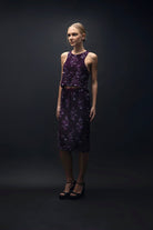 Esra Adıgüzel-Solea - Dantel Üzeri İşlemeli Halter Bluz-Bluz-1-Milagron.com