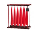 Ester&Erik-Kırmızı Kokusuz 2'li Kalın Konik Mum 37 Cm-Mum-2-Milagron.com