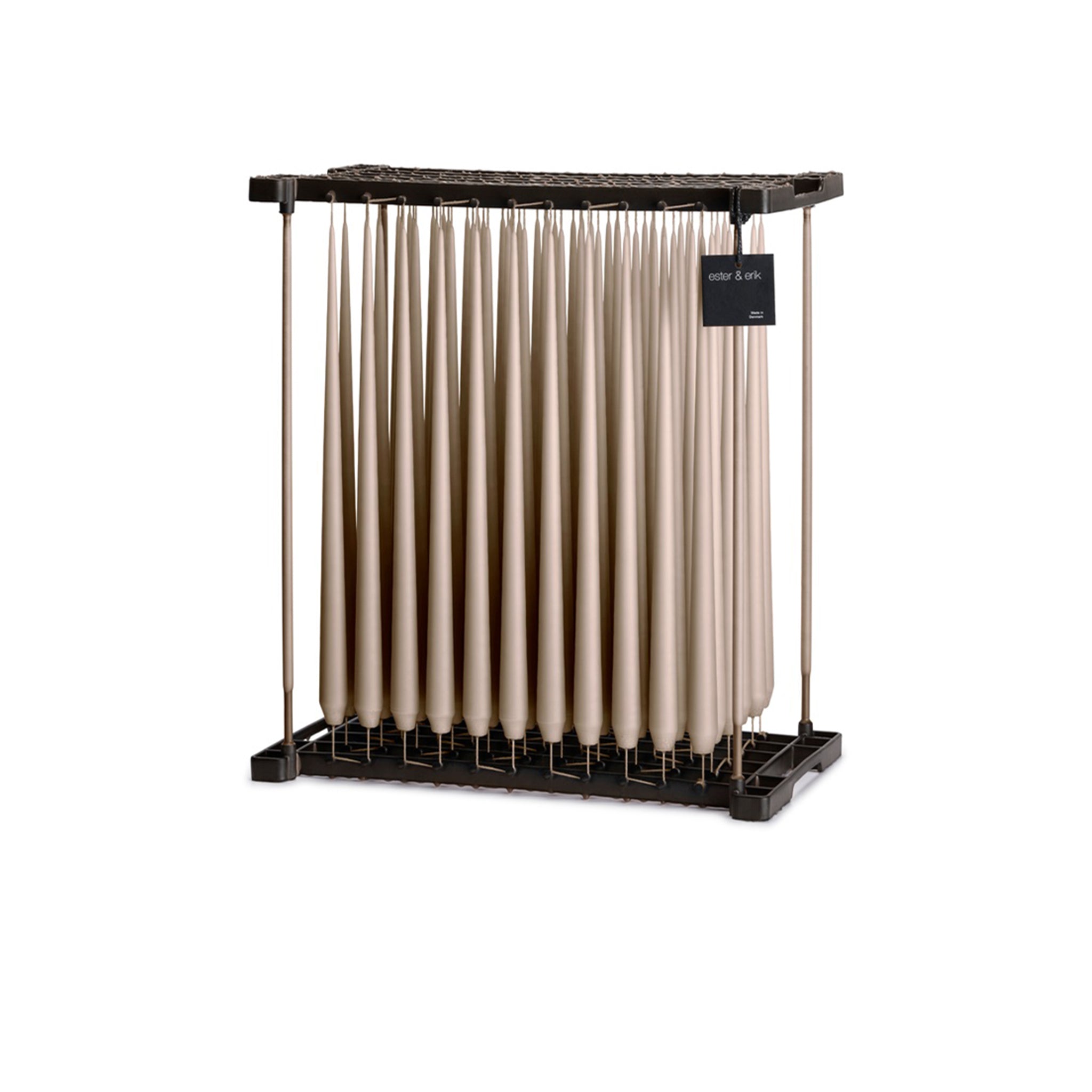 Ester&Erik-Nougat Note Kokusuz 2'li Uzun Konik Mum 42 Cm-Mum-2-Milagron.com