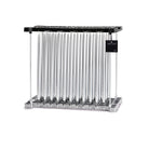 Ester&Erik-Parlak Gümüş Kokusuz 2'li Konik Mum 32 Cm-Mum-2-Milagron.com