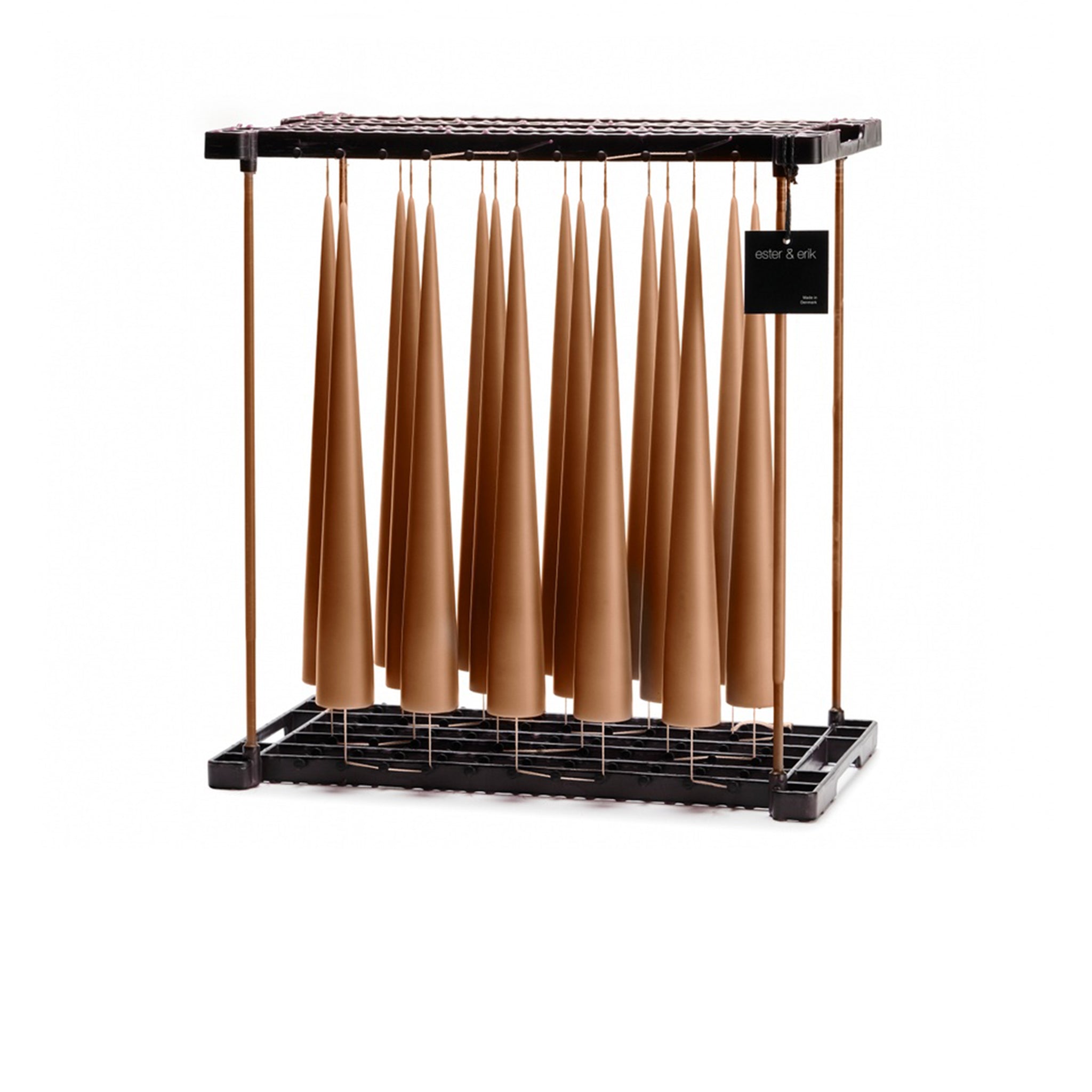 Ester&Erik-Raw Toffee Kokusuz 2'li Kalın Konik Mum 37 Cm-Mum-2-Milagron.com