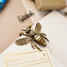 Esterbrook-Esterbrook Bee Buzz Page Holder Brushed Brass Kitap Tutucu-Kitap Ayracı-4-Milagron.com