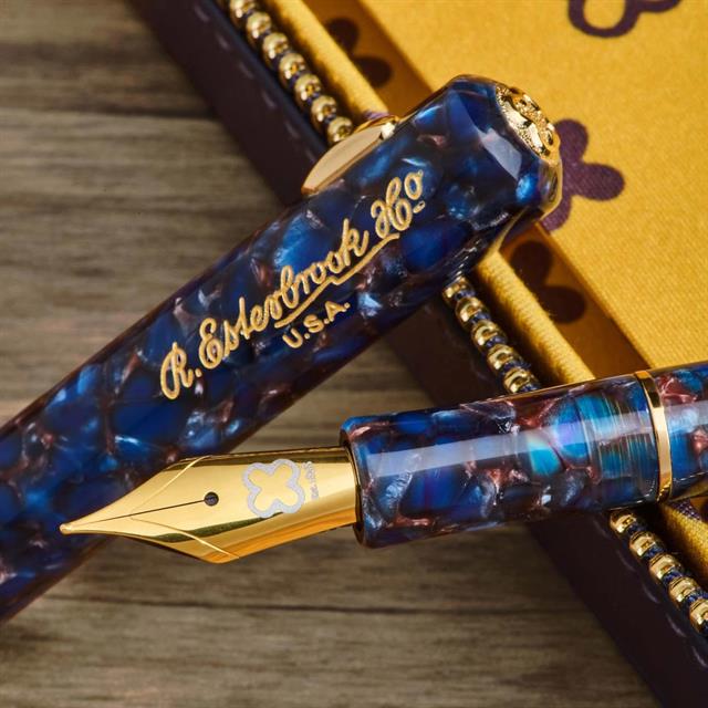 Esterbrook-Esterbrook Niblet Nouveau Bleu Gold Dolma Kalem (M) Uç-Dolma Kalem-6-Milagron.com
