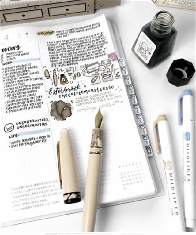 Esterbrook-Esterbrook X The Coffee Monster Helen Wang Estie Dolma Kalem Fine-Dolma Kalem-7-Milagron.com