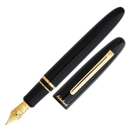 Esterbrook-Estie Dolma Kalem Ebony Black Gold Fine-Dolma Kalem-2-Milagron.com