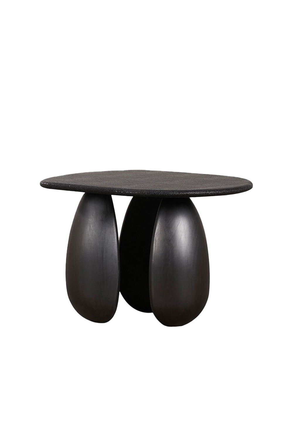 Estetik Decor-Bambam Tall Siyah Deri Kaplama Sehpa - Hakiki Sığır Derisi - Masif Ahşap Ayaklı-Orta Sehpa-1-Milagron.com