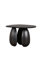 Estetik Decor-Bambam Tall Siyah Deri Kaplama Sehpa - Hakiki Sığır Derisi - Masif Ahşap Ayaklı-Orta Sehpa-1-Milagron.com