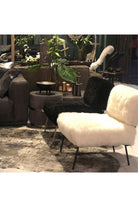 Estetik Decor-Berjer Chev Cosy – Kuzu Beyaz, Siyah Metal Ayak-Koltuk & Berjer-3-Milagron.com