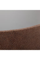 Estetik Decor-Cylinder Sehpa - Hakiki Sığır Derisi Kaplama - Füme Ayna Üst Yüzey - Modern Yan Sehpa-Yan Sehpa-2-Milagron.com