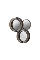 Estetik Decor-Goggel Metal Çerçeveli Füme Dekoratif Ayna – Antik Pirinç-Ayna-1-Milagron.com