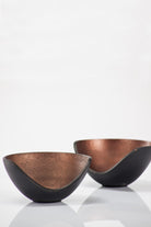 Estetik Decor-Kase Sisi Bakır| Siyah Dış, Bakır İç Yüzeyli Alüminyum Dekoratif Kase-Dekoratif Kase-3-Milagron.com